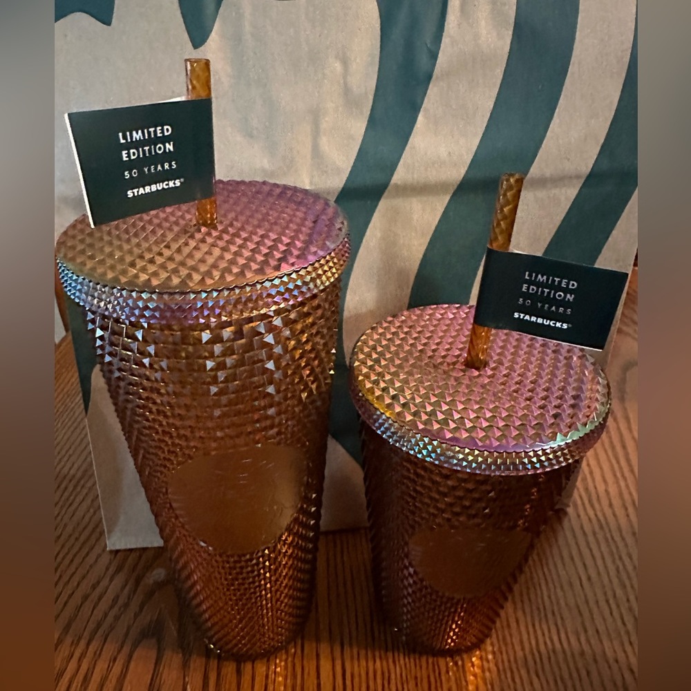 Starbucks 50th limited edition honeycomb 24oz & 16oz cold cup - Picture 5 of 8